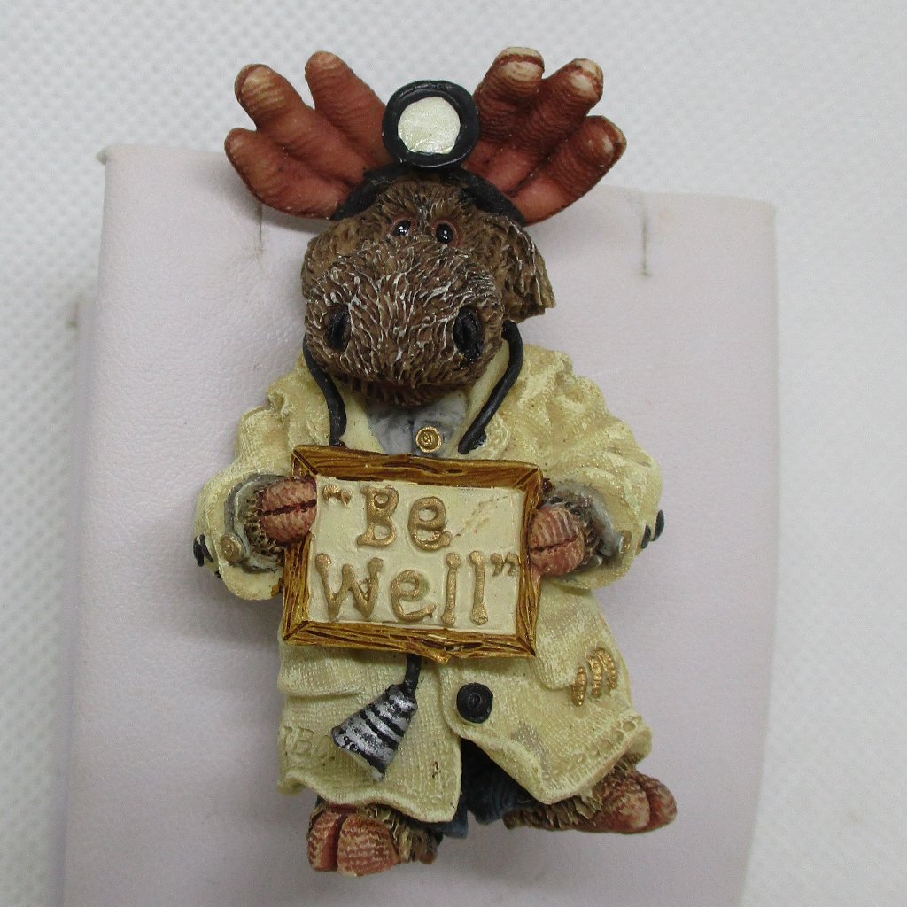 Boyd's Be Well Moose Brooch Boyd's Resin Be Well Brooch Boyd's Doctor Brooch